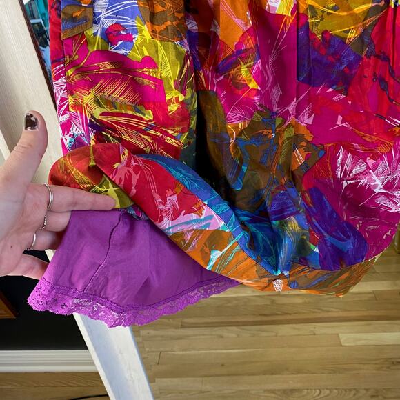 Moulinette Soeurs Strapless Tropical Colorful dress size 6 - Picture 7 of 11